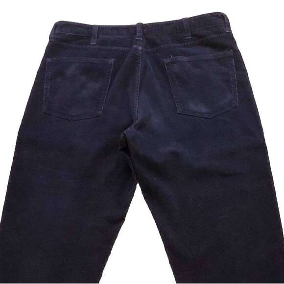 Lands End Square Rigger Corduroy Pant Mens Sz 34x32 Navy Relaxed 5 Pocket Casual - Picture 5 of 10